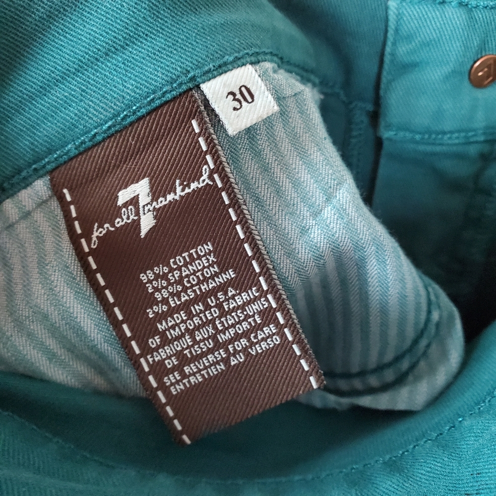 7 For All Mankind Coated Python Pants Size 30 - image 6